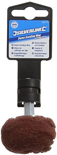 Silverline 262170 Kuppelförmiger Schleifmopp 50 mm, 240er-Körnung
