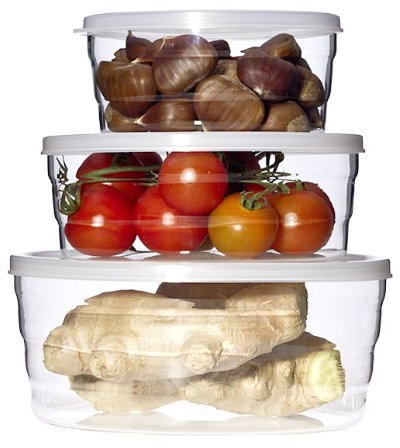 Trendglas Jena - CENTRIC - Mikrowellen-Set mit Kunststoffdeckel 6 Teilig (301248)