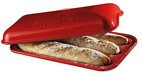 Emile Henry 5506-34 Baguette-Form, 390x240mm, Grand Cru