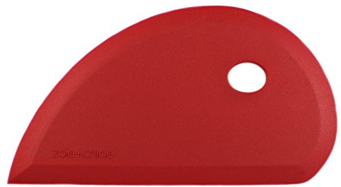 (Red) - Zoie + Chloe Multi-Purpose Silicone Scraper - Bowl Dough Icing Dish Pot Pan & More