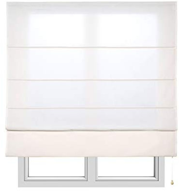 Estores Basic, Stor plegable con varillas, Crudo, 150x175cm