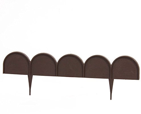Brown 10 m long flowerbed ending, available in 3 colours