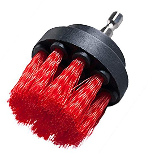 OxoxO Bürstenaufsatz Bohrmaschine , (2''Bürste) Bürstenaufsatz Akkuschrauber Bürste Drill Brush, Leistungsstarke Bohrbürste Reinigungsbürste für Felgen Fliesen Küche Böden Auto Badewanne