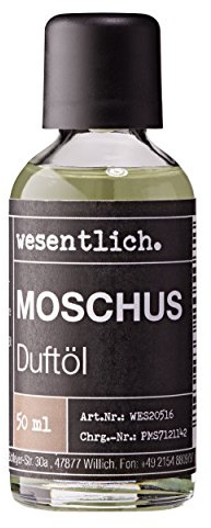 wesentlich. Olio profumato al muschio, 50 ml, fragranza premium per lampade e diffusori, benessere.