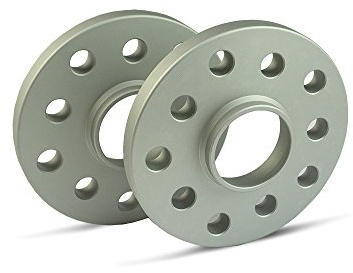 SCC Spurverbreiterung 12181E - silber eloxiert - LK: 110/5+108/5 NLB: 65,1 - 15mm - 2 Stück