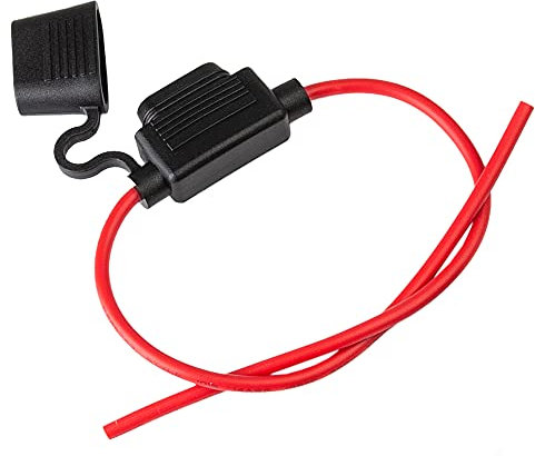 ECENCE 1 pcs Portafusibili per autoveicolo porta-fusibili per Auto Barca Camion Moto Caravan porta fusibili piatti autoveicolo 14AWG