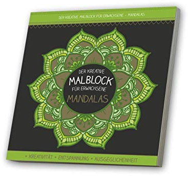 Malblock für Erwachsene mit CD: Mandalas