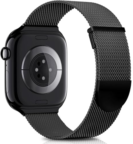 Higgs Armband kompatibla med Apple Watch-armband, 40 mm, 41 mm, 38 mm, Ultra, 2, 49 mm, 46 mm, 45 mm, 44 mm, 42 mm, dubbel magnetisk, justerbar för iWatch serie 10, 9, 8, 7, SE, 6, 5, 4, 3, 2, 1