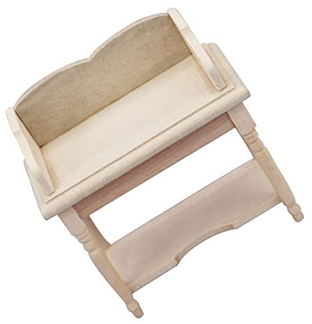 Anneome Miniature Wooden Desk Scale Miniature Furniture for Dollhouse Dollhouse Desk Model Crafted from and Supplies