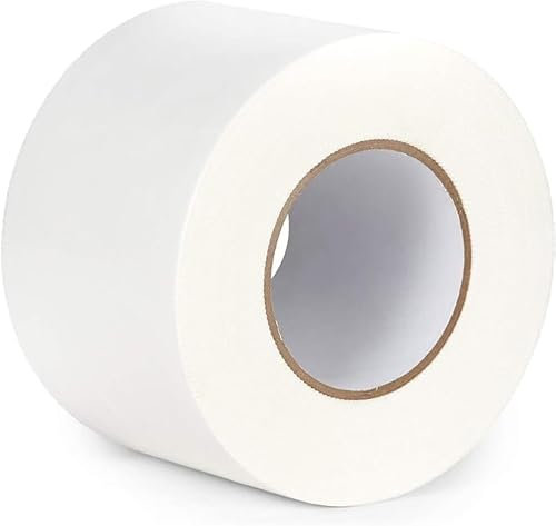 CrawlSpace-DIY Vapor Barrier Tape (12 Pack) 4 x 180' - Heavy Duty White Polyethylene Seam Tape for Crawl Space & Basement Encapsulation, Moisture Barrier Seal