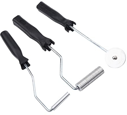 Akozon 3Pcs Rouleau Debulleur, Statue de phénix en Laiton Haute dureté Bon Brillant Debulleur Outils Rouleaux Fibre laminier Rolle gfk Bulle Fibre