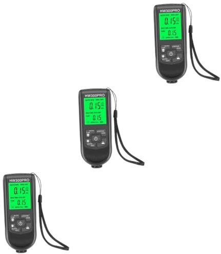 SOLUSTRE 3 Stück Beschichtungsdickenmessgerät Auto Autolack Messgerät Auto Autolack Messgerät Lackdickenmessgerät Lackdickenmessgerät Lacktiefenmessgerät Autolackdickenmessgerät