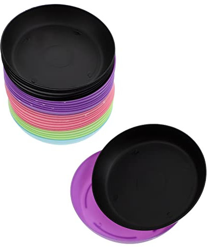 BESPORTBLE Lot de 25 Soucoupes De Drainage pour Plantes Pots De Fleurs Assiettes en Plastique