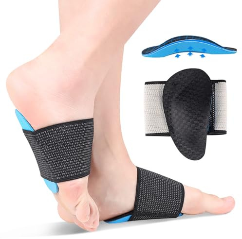 JHTSOLE Manchons de Soutien de la Voûte Plantaire pour le Soulagement de la Douleur du Pied Fasciite Plantaire Pieds Plats Semelles Orthopédiques pour Enfants Coussin de Pied