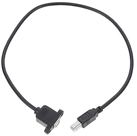 KONTONTY 50cm Usb 2.0 b Printer Extension Cable Right Angled Adapter for Scanners and Printers for Home and Office Use