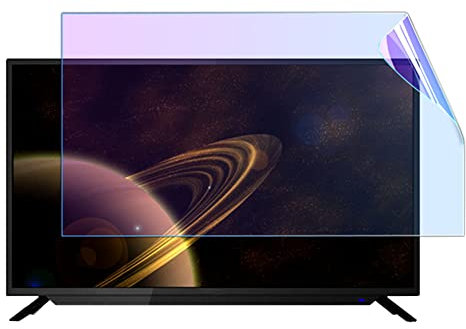 Schermo protettivo TV, Pellicola antiriflesso for TV da 32-75 pollici, protezione for schermo, filtro che blocca la luce blu, pellicola antipolvere for LCD, LED, OLED 4K e QLED HDTV(32in 698x392mm)