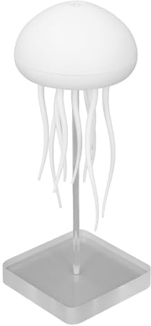 Quallenlampe, Quallen-Lavalampe, Schwimmende Quallenlampe, Tragbare LED-Quallen-Nachttischlampe mit RGB-Farbverlauf, Wiederaufladbare Jellyflow-Lampe mit Sprachsteuerung
