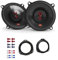 JBL Stage3 527F Auto Lautsprecher Boxen 400 Watt 13 cm 2 Wege Koax passend für Opel Zafira B ab 2005 Türen Heck