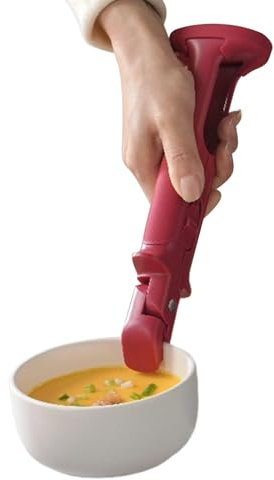 Clip Anticalient - Acero Inoxidable Anti-Scald Bowl Clip | Cuenco Plato Caliente Clip | Cerrar El Soporte De La Olla De Aislamiento Al Calor 2 En 1 para Cocinar Cocción, Pinzas De Taz