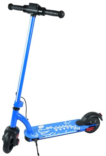 ESTVELO 6.5 Leichter Elektroroller für Kinder (6–14 Jahre),24-V-Lithiumbatterie, bis zu 10 km Reichweite, 7-Farbiger Beleuchtung, 70 kg Maximaler Tragfähigkeit und 2–3 Stunden Ladezeit.