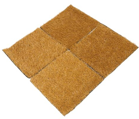 BESPORTBLE 4 pièces Coussins de Nidification Lavables Herbe Artificielle Litière Réutilisable Résistante pour Poulailler Tapis de Nidification Étanche pour Boîtes de et