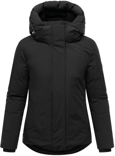 MARIKOO Damen warme Winterjacke mit verstellbarer Kapuze Yeminaa 16 XS-3XL