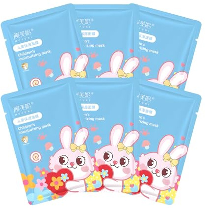 6 Pezzi Maschera Viso Idratante Con Glicerina, Maschere Viso In Tessuto | Azione Schiarente E Lenitiva, Regalo Di Pasqua Per Ragazze Adolescenti