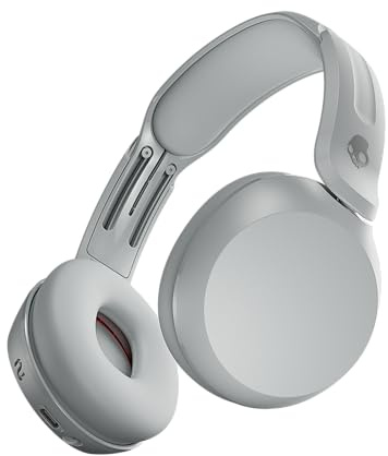Skullcandy Icon 180 Wireless On-Ear Bluetooth Headphones - Cement | 50 Hours Battery, Lightweight and Travel Ready, Secure Fit, Sweat and Water Resistant, Microphone iPhone Android, Foldable