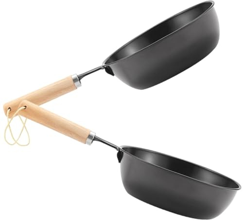 PACKOVE 2pcs Outdoor Charcoal Burning Pot Camping Charcoal Starter Stove Barbecue Grill Tool for Hiking and Picnic