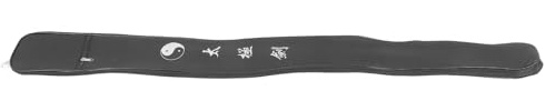 Housoutil Bolsa para Espada de Tai Chi de Tela Oxford Negra 110 Cm, Mochila Doble para Espada de Kung Fu, Estuche Espacioso para Transporte Cómodo en Artes Marciales