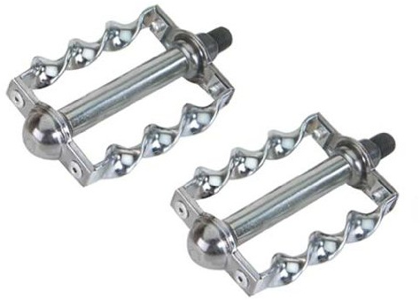 Lowrider Twisted Pedals 1/2 Chrome. Bike pedals, bicycle pedal, for, beach cruiser, chopper, limo, stretch bike