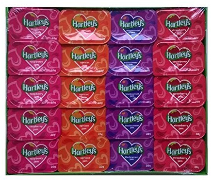 Hartleys Assorted Jam Individual Portions - 20g (Pack of 60)