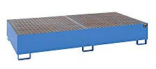 Bauer GmbH Auffangwanne f. Container/Fäßer B2650xT1300xH435mm Volumen 1000l lichtblau