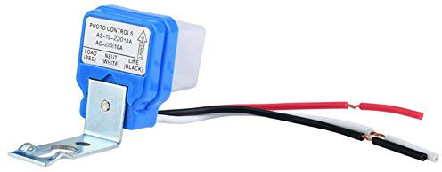 BORDSTRACT Interruptor de Luz Con Sensor de Control Automático, Se Enciende y Se Apaga Según La Luz del Ambiente, Ideal Para Porche y Zonas Exteriores, Ac 12v/24v/110v/220v 10a (240V)