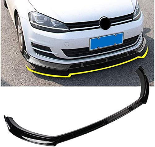 Auto Frontspoiler Lippe Frontstoßstange Splitter Lip Spoiler Spoilerlippe Diffusor für VW Golf 7/7.5 MK7 GTI GTD 7R 2014-2019,Auto Front Flaps Lippen Frontspoilerlippe Kinn Schürze Geändertes