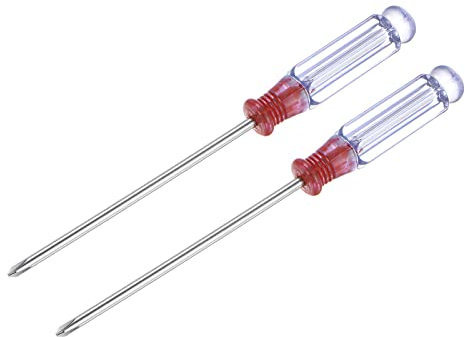 sourcing map Mini Cruciforme Tournevis, 3.0mm Croix Tête 127mm Longueur pour Petit Appareils électroménagers Réparation, 2 Pcs