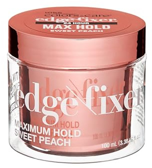 KISS COLORS & CARE Edge Fixer Biotin-infunderat hårvax B7 maximal hållbarhet 24 timmar sötpersika
