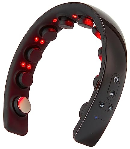 H2 Kopfhautmassagegerät mit Vibration Laser Therapie Ultraleicht und Tragbar Lindert Kopfschmerzen verbessert das Haarwachstum Schwarz