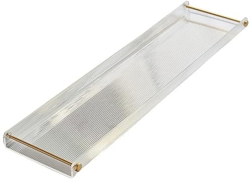 JKUHA Acryl-Badewannentablett, wasserdichtes, Elegantes Wannenregal mit Griff, Bad-Organizer for Platzieren von Badezimmer-Gadgets(70cm)