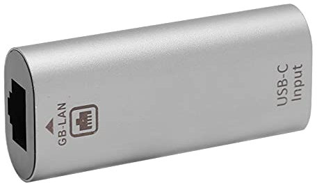 Adaptador USB C Ethernet, Adaptador USB C a Gigabit Ethernet para Computadoras Tabletas, Plug and Play, 10/100/1000Mbps, Adaptador USB C con Puerto RJ45, para //OS X