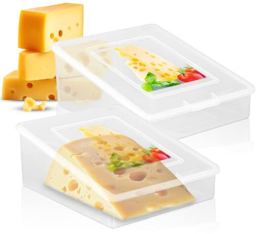 MYELECTROID Käse-Tapper Aufbewahrungsbehälter für Käse im Kühlschrank - Käsebox - Käsebox - Käsebox - Käsebox - Frischkäse - Käseplatte - Käseplatte mit Deckel - Kühlschrank (1)