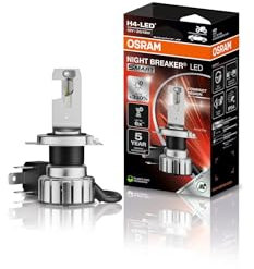 Osram NIGHT BREAKER LED SMART H4 für Motorräder; bis zu 330% mehr Helligkeit; 6000K, LED-Nachrüstlampe für Motorräder mit Straßenzulassung, white