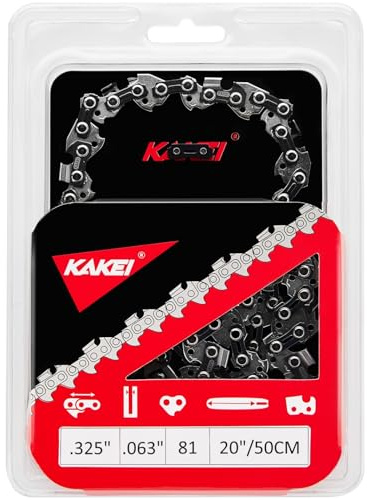 KAKEI Stihl Chainsaw Chain 20 Inch .325 Pitch .063 Gauge 81 Drive Links- 26RS 81 Fits Stihl (PRE 2023 .063 Gauge) MS291, MS271 Farm Boss, MS261-36390050081, V81 (1 Chain) - Full Chisel