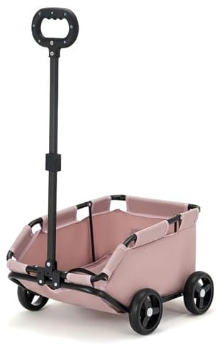 ZXDRYBHD Hundebuggy, Kinderwagen für Kleine Hunde, Zusammenklappbarer Kinderwagen mit Verdickter PVC-Bodenplatte, zum Reisen, Einkaufen, Spazierengehen und Spielen(Pink)