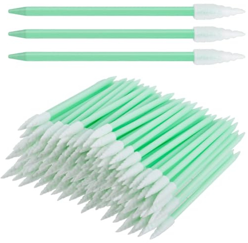 200 Stück Schaumstofftupfer Set,SchaumreinigungsstäBchen ReinigungsstäBchen,Mehrzweck Reinraum Schaumstoffspitze,Reinigungstupfer Mehrzweck für Tintenstrahldrucker,Pistole,Kamera Autodetaillierung