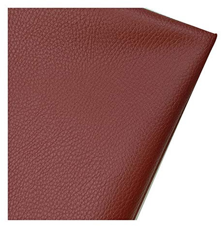 Genarbter Kunstleder-Stoff, Polsterstoff - wasserdichter Stoff Polsterstoff Materia-Rotbraun(1.6x9m)
