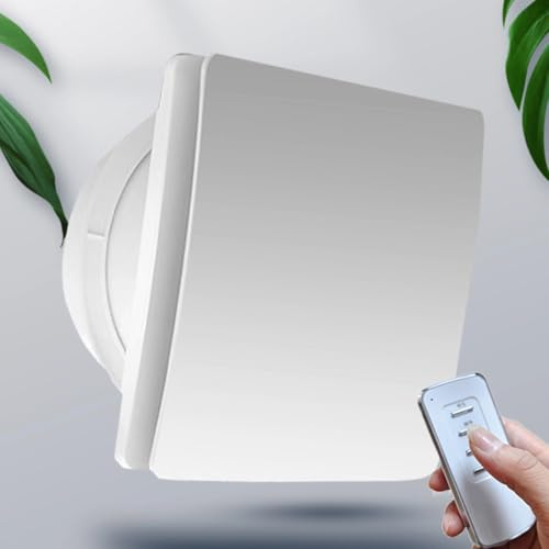Vcyex Exhaust Fan，Badlüfter Mit Timer-Fernbedienung/Rückschlagventil，abluftventilator Küche，Leiser Fensterlüfter，wandlüfter 100mm/150mmWhite,6IN