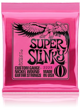 Super Slinky Nickel Wound, Corde per chitarra elettrica, diametro 9-42