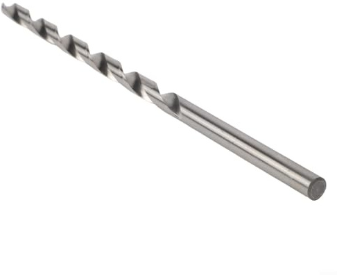 Broca HSS extra larga de 300 mm para perforación de metal blando, madera, plástico, con vástago redondo y doble ranura para una mejor evacuación de virutas (11 mm)