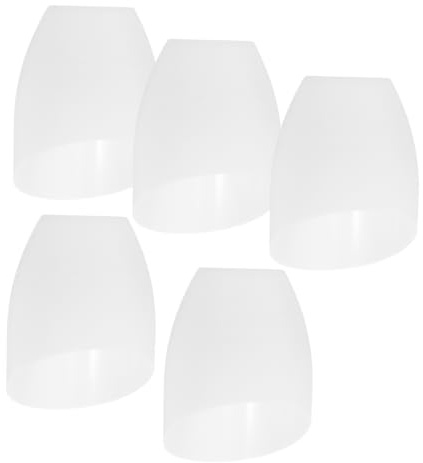 Kisangel 5 Stück Glas Lampenschirm Hufeisenform, Schräges Design mit 42mm | E14 Lampenzubehör, Ersatzverkleidung geeignet für Tischlampen, Schreibtischleuchten & Bürobeleuchtung